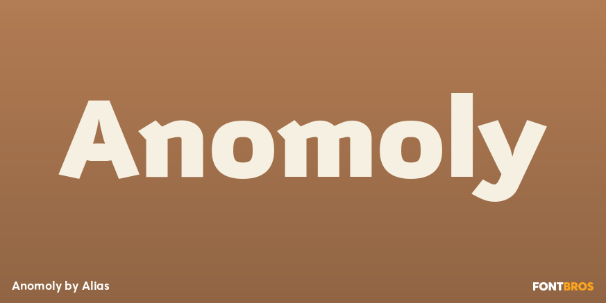 Anomoly Font Poster