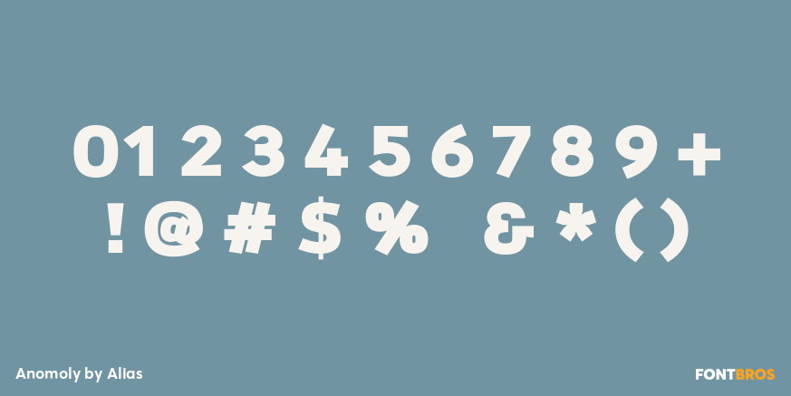 Anomoly Font Poster #4