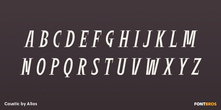 Caustic Font Poster #2