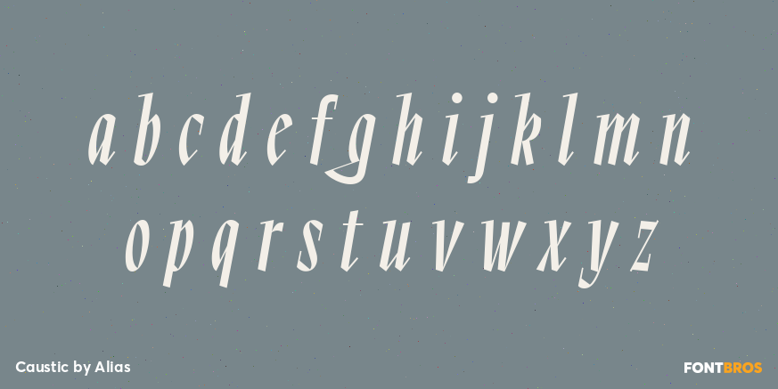 Caustic Font Poster #3