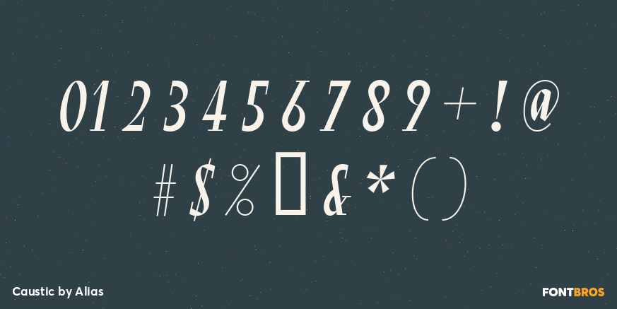 Caustic Font Poster #4