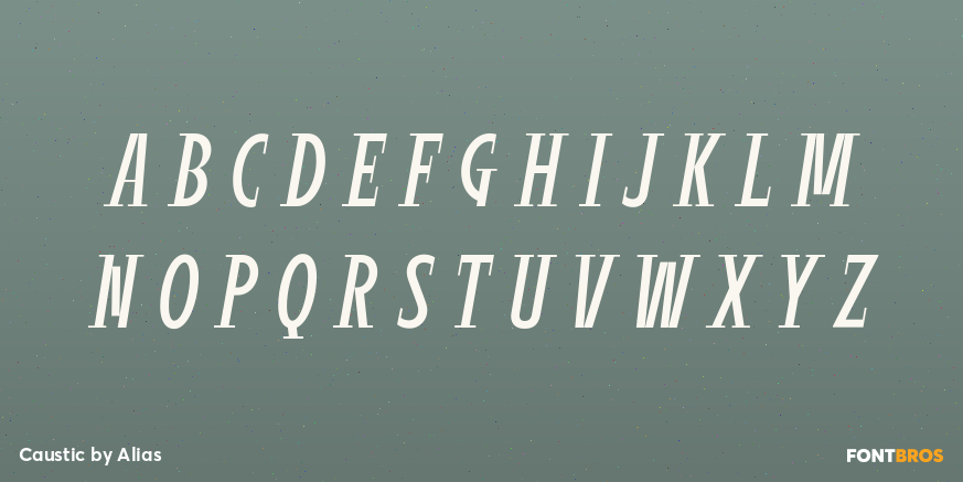 Caustic Font Poster #1