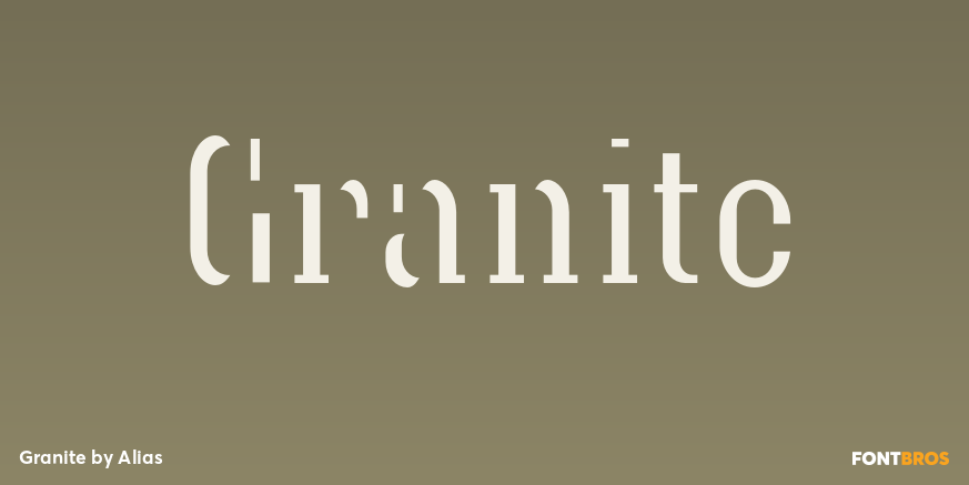 Granite Font Poster #1