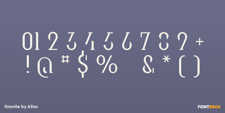 Granite Font Poster #4