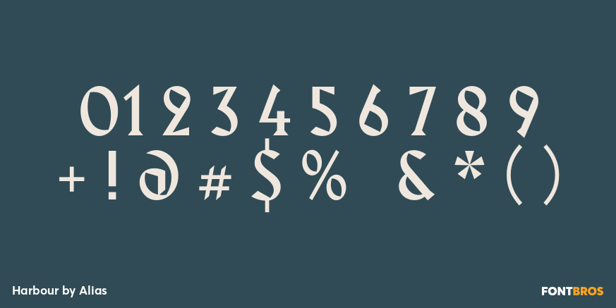 Harbour Font Poster #1