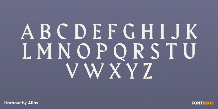 Harbour Font Poster #1