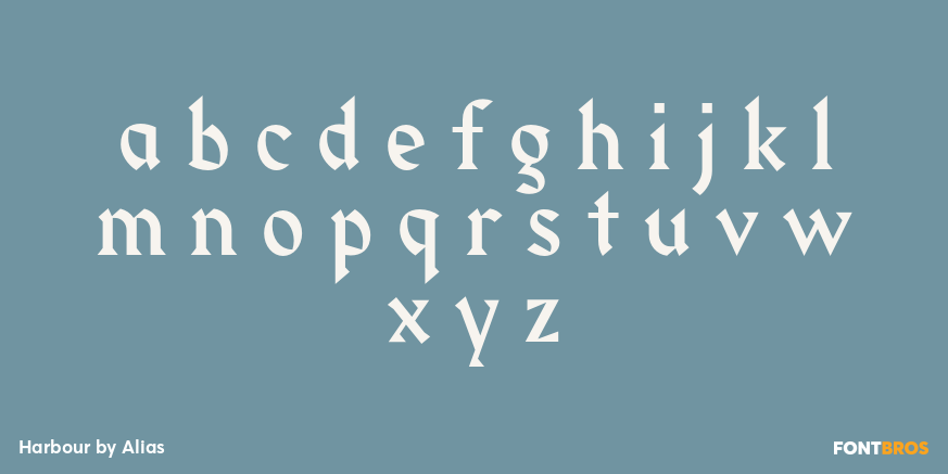 Harbour Font Poster #1