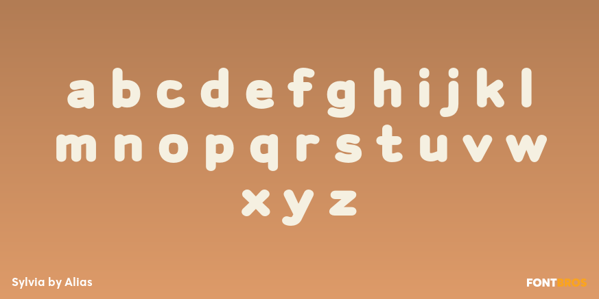 Sylvia Font Poster #3