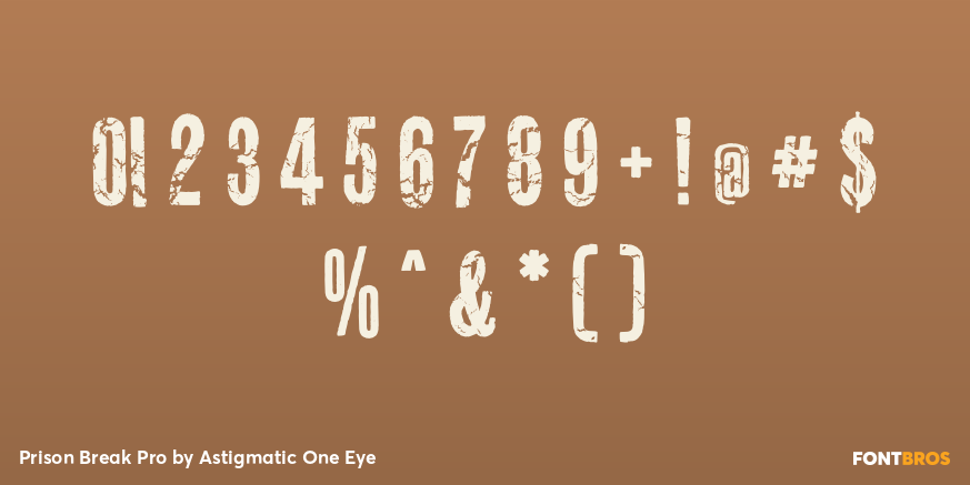 Prison Break Pro Font Poster #4