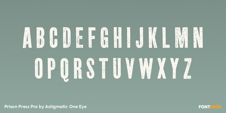 Prison Press Pro Font Poster #2