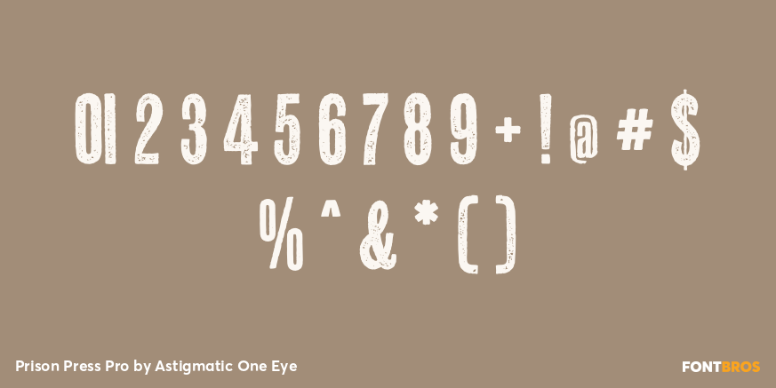 Prison Press Pro Font Poster #4