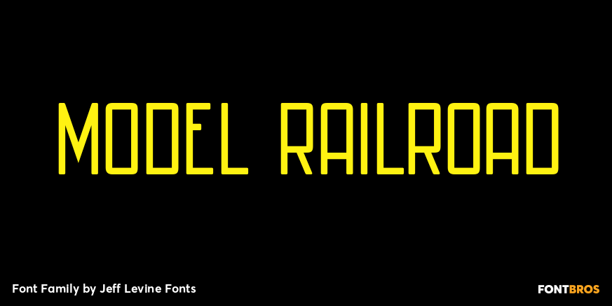 Model Railroad Font Poster