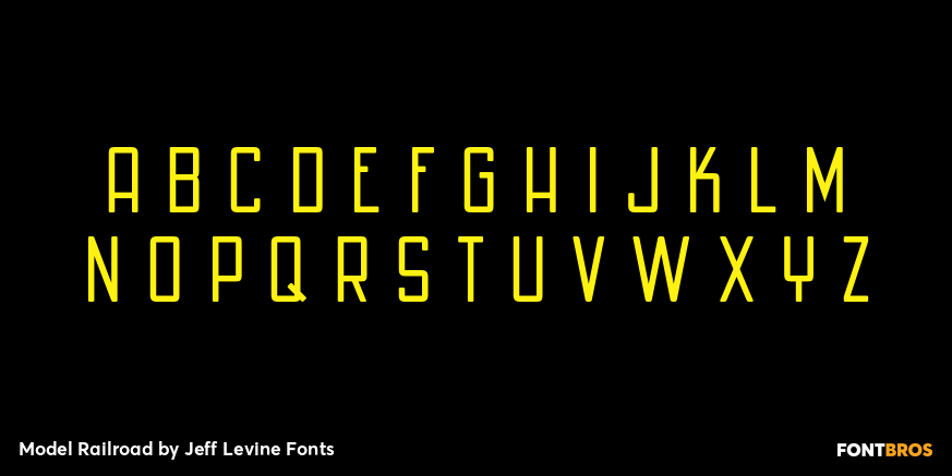 Model Railroad Font Poster #2