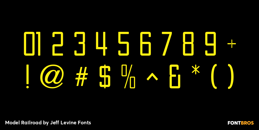 Model Railroad Font Poster #4