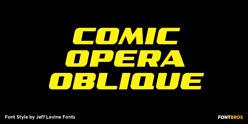 Comic Opera Oblique Font Poster #1
