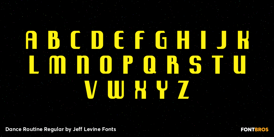 Dance Routine Regular Font Poster #2