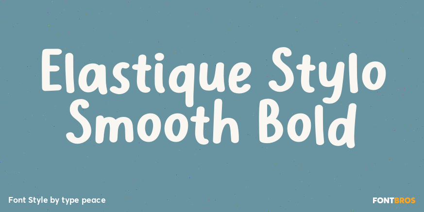Elastique Stylo Smooth Bold Font Poster #1