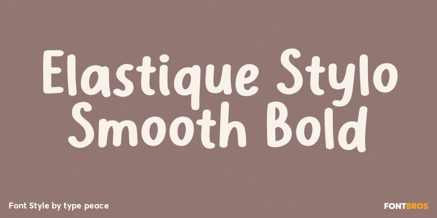 Elastique Stylo Smooth Bold Poster