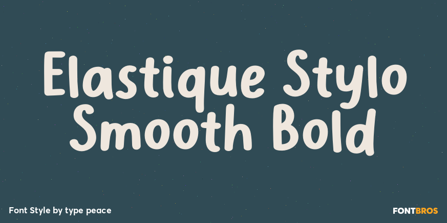 Elastique Stylo Smooth Bold Poster