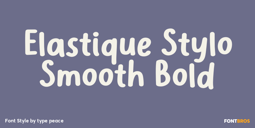 Elastique Stylo Smooth Bold Poster