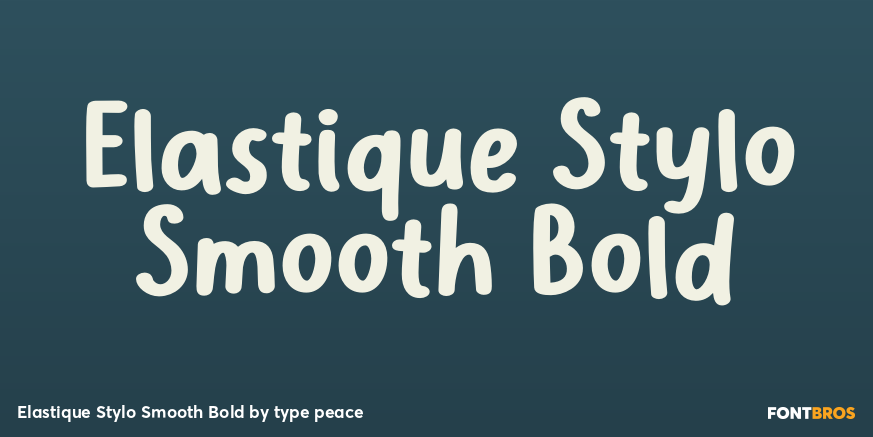 Elastique Stylo Smooth Bold Poster