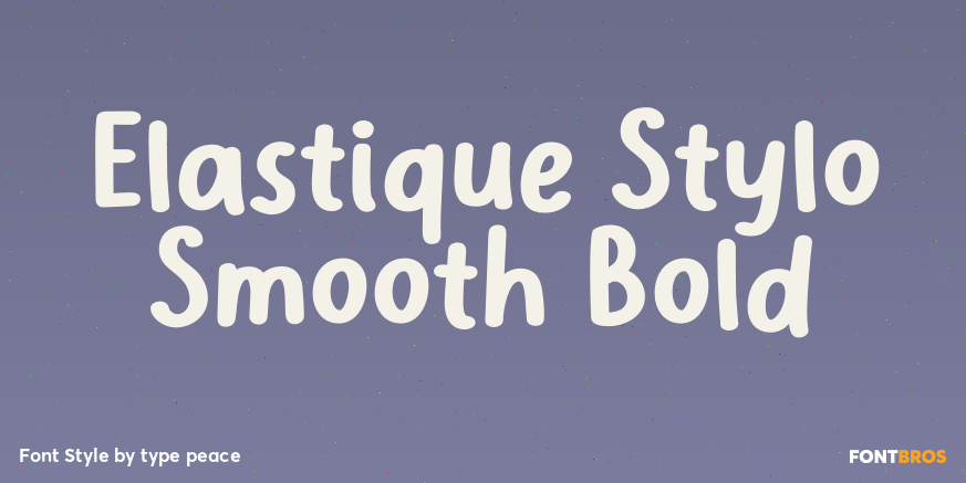 Elastique Stylo Smooth Bold Poster
