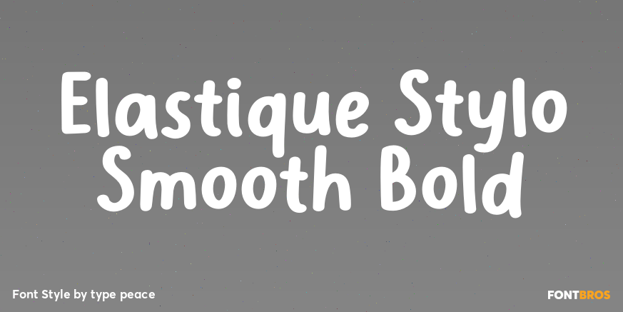Elastique Stylo Smooth Bold Poster