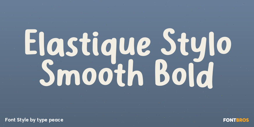 Elastique Stylo Smooth Bold Poster