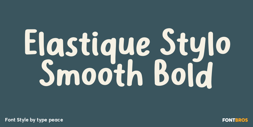 Elastique Stylo Smooth Bold Poster
