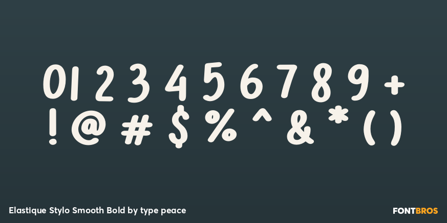 Elastique Stylo Smooth Bold Font Poster #1