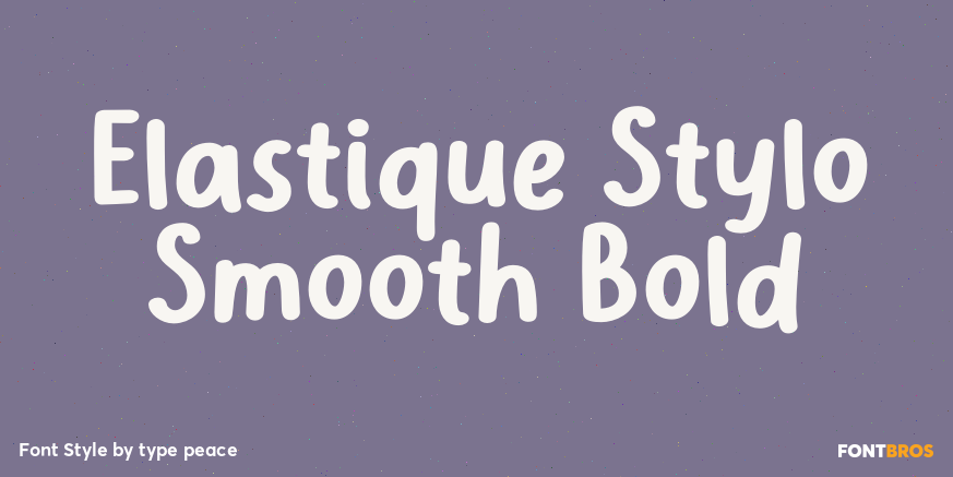 Elastique Stylo Smooth Bold Poster