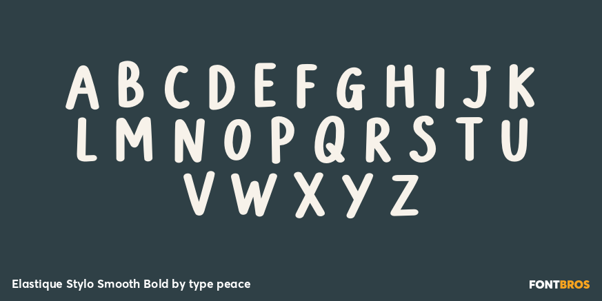 Elastique Stylo Smooth Bold Font Poster #2