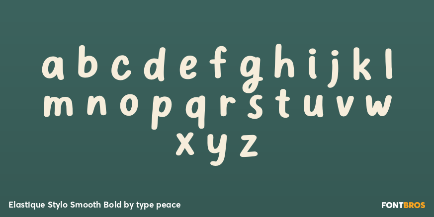 Elastique Stylo Smooth Bold Font Poster #3