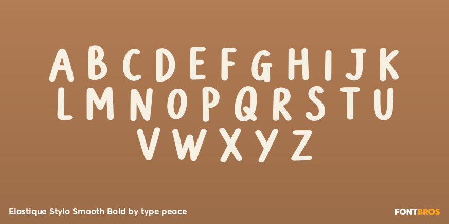 Elastique Stylo Smooth Bold Font Poster #1
