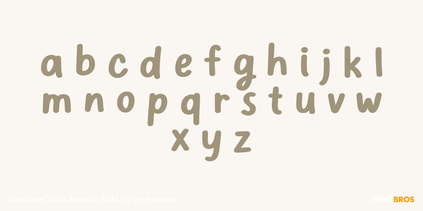 Elastique Stylo Smooth Bold Font Poster #1
