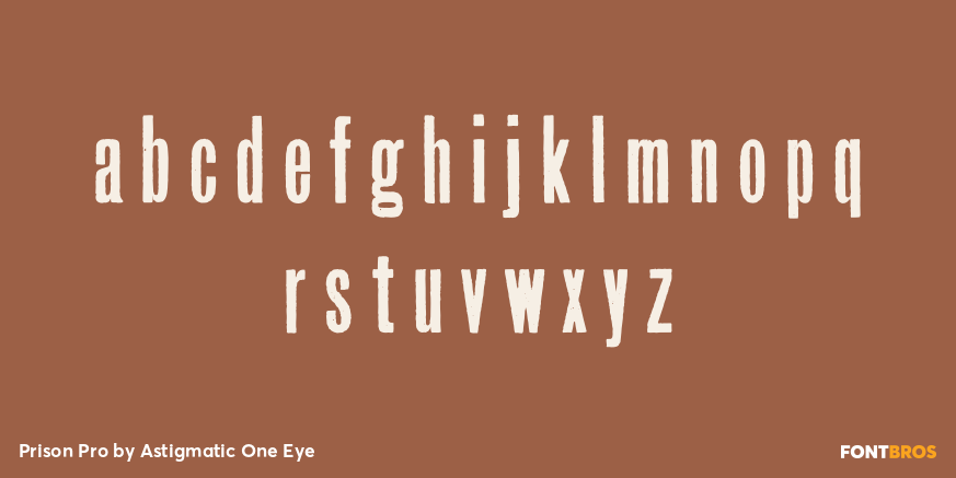 Prison Pro Font Poster #3