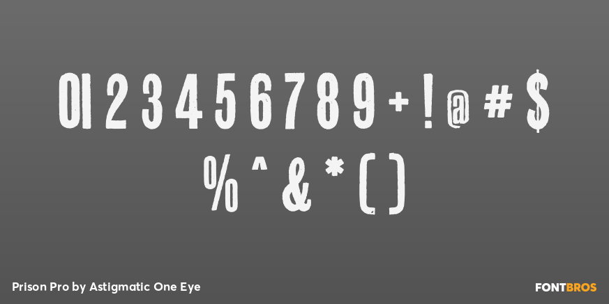 Prison Pro Font Poster #4