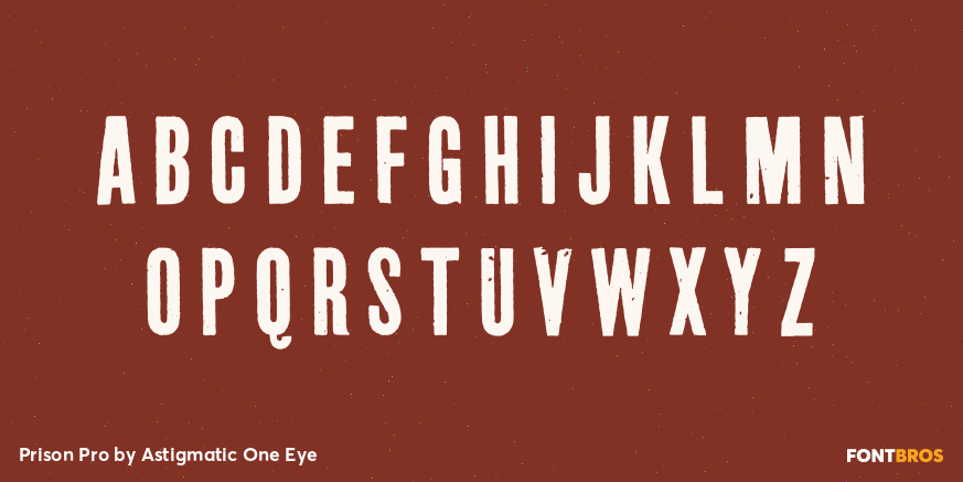 Prison Pro Font Poster #1