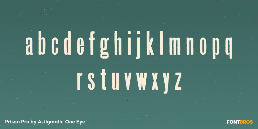 Prison Pro Font Poster #1