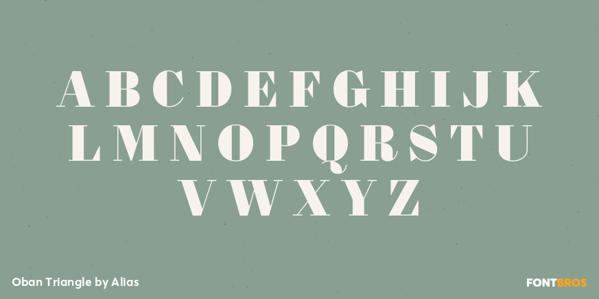 Oban Triangle Font Poster #2
