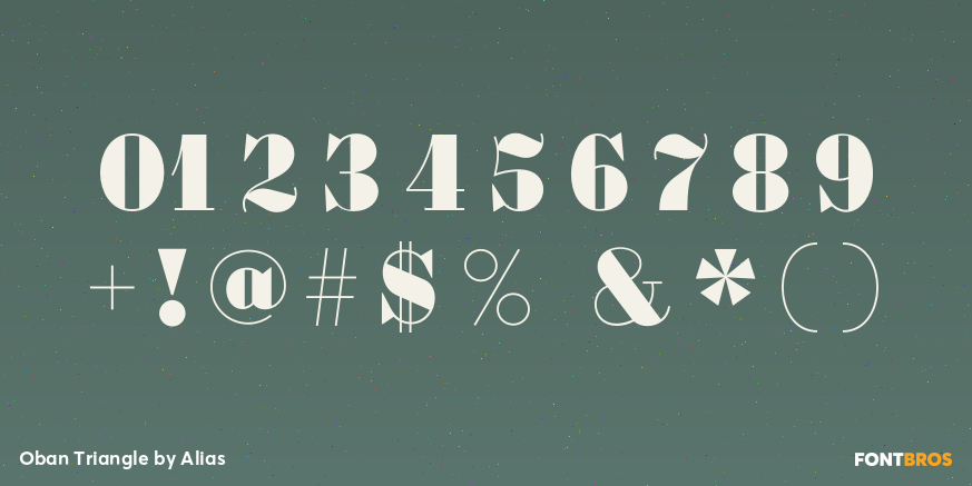 Oban Triangle Font Poster #4