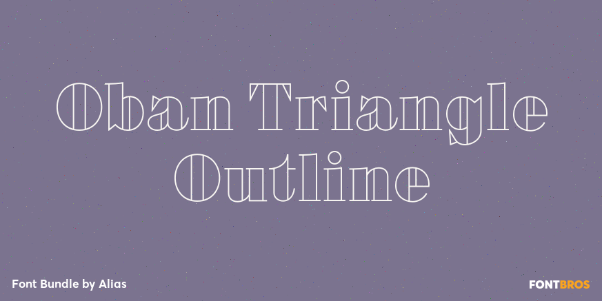 Oban Triangle Outline Poster