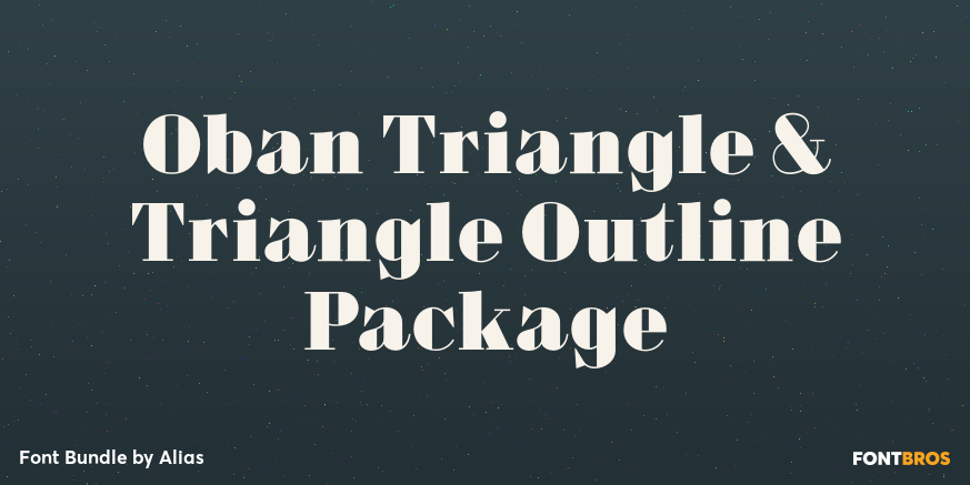 Oban Triangle & Triangle Outline Package Poster