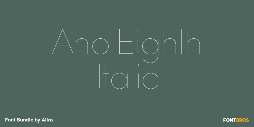Ano Eighth Italic Poster