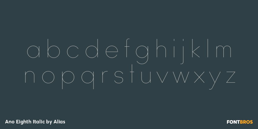Ano Eighth Italic Font Poster #3