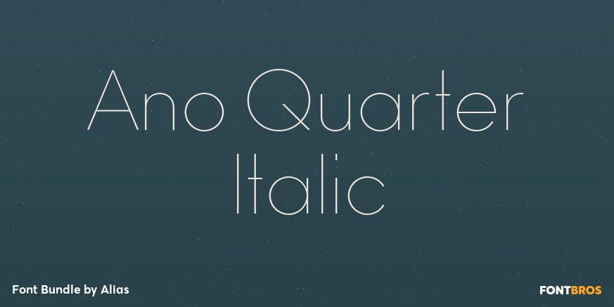 Ano Quarter Italic Poster