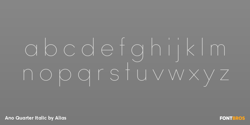 Ano Quarter Italic Font Poster #3