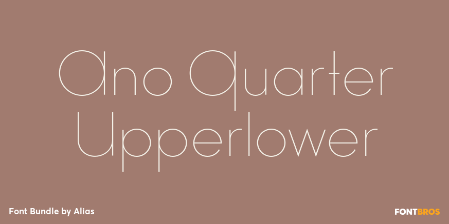 Ano Quarter Upperlower Font Poster #1