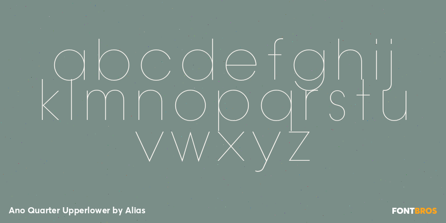 Ano Quarter Upperlower Font Poster #2