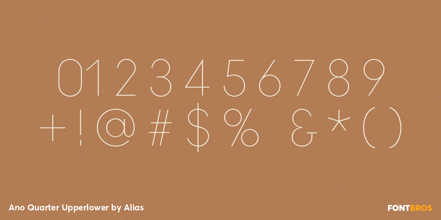 Ano Quarter Upperlower Font Poster #4